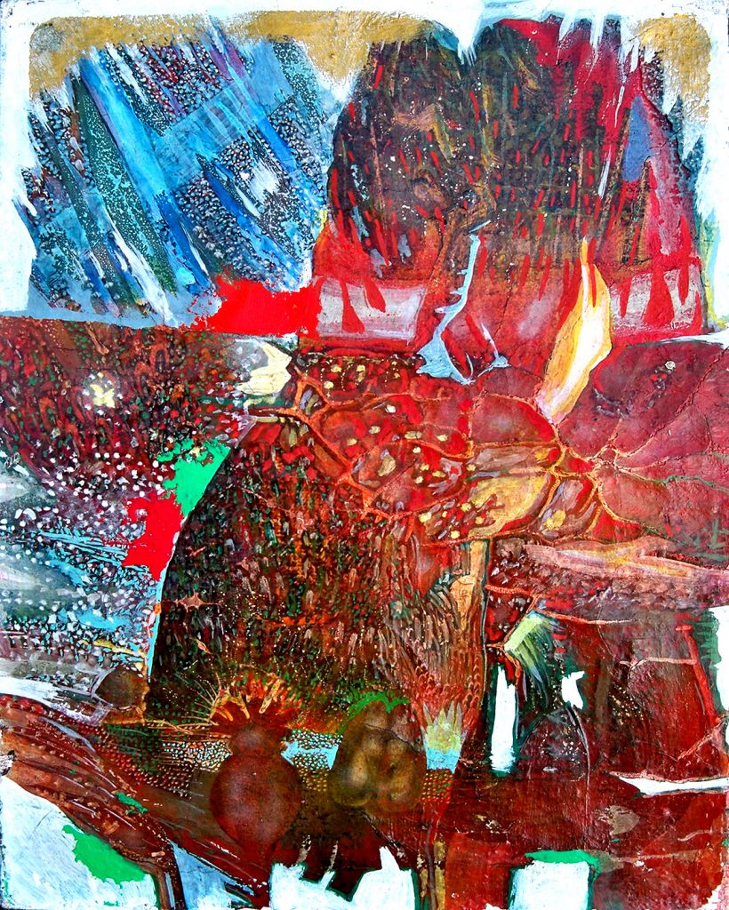 Papaveri, oil+ canvas, 24x24, 2004