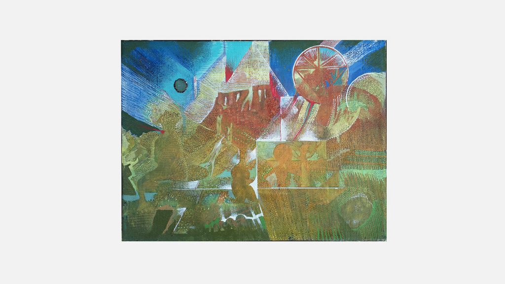 STONES-SOIL,oil+canvas, cycle 18x24,1997